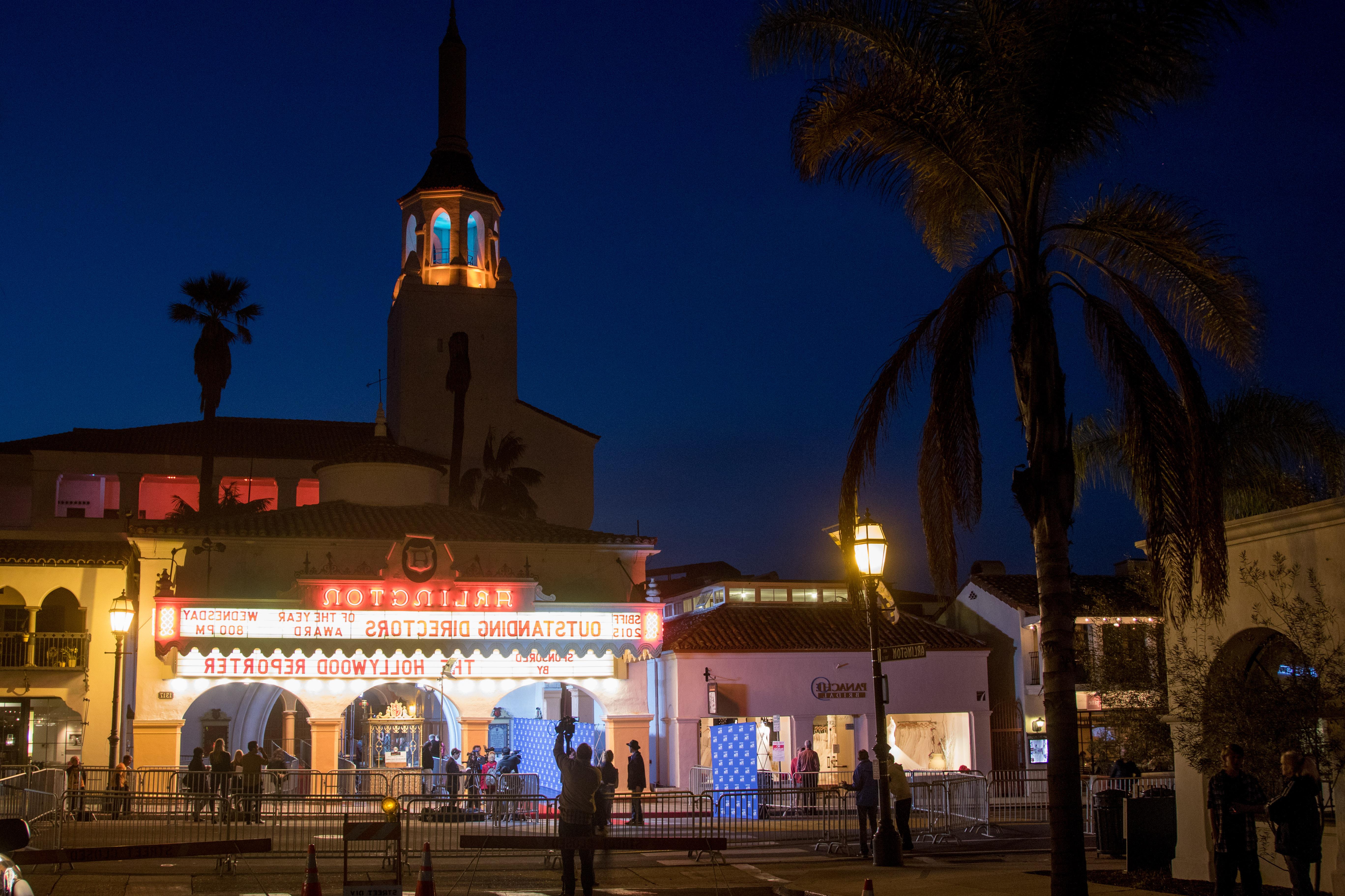 arlington theatre at night